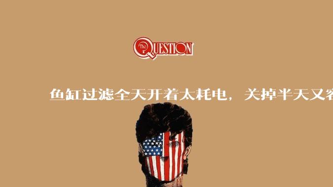 鱼缸过滤全天开着太耗电，关掉半天又容易水浑，有什么好办法？